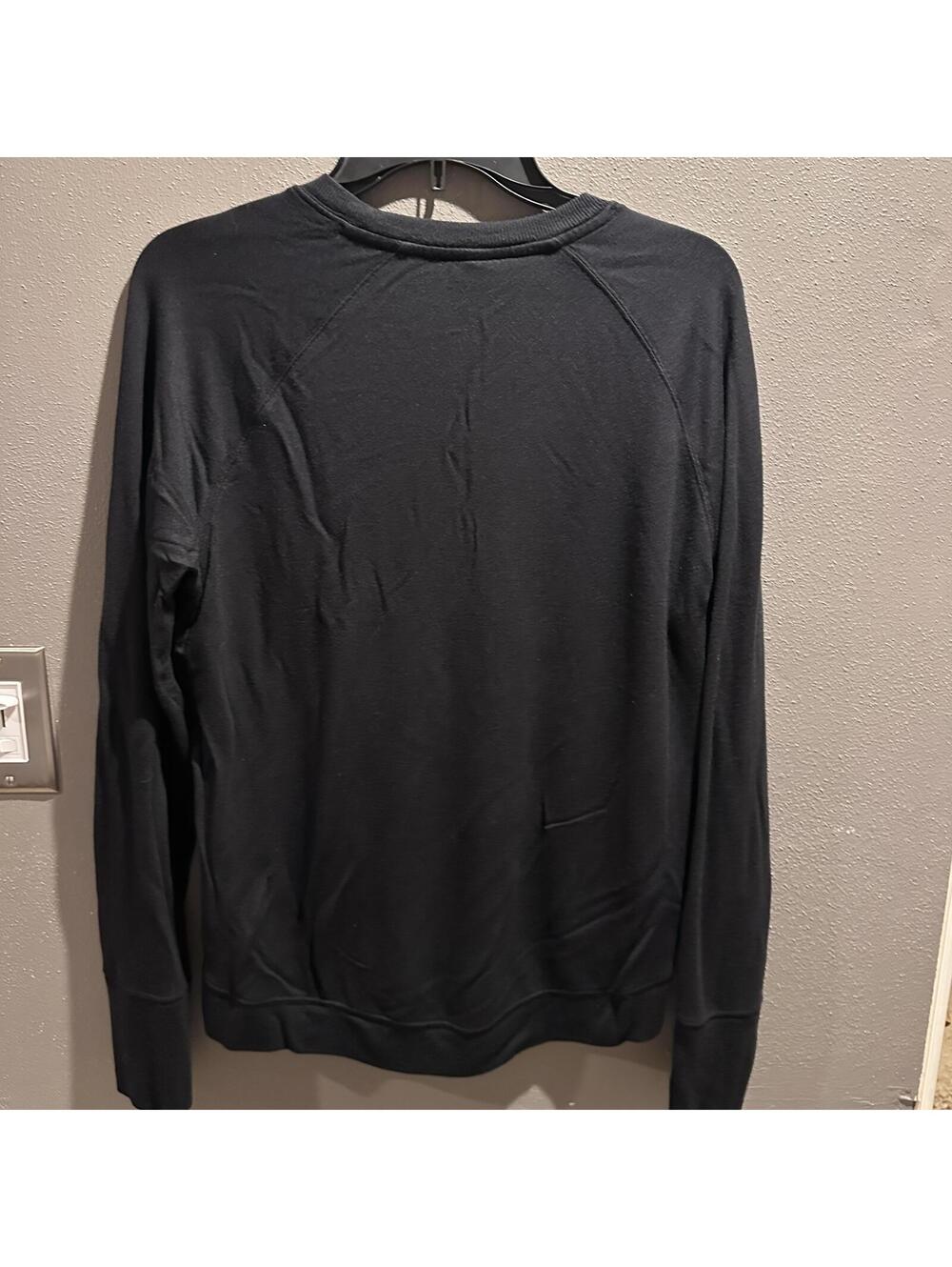 Athleta Black Long Sleeve Crewneck Sweatshirt Medium - Picture 3 of 3